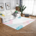 ins simple living room carpet coffee table blanket